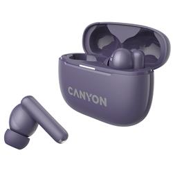 CANYON headset OnGo TWS-10 ANC+ENC, Fialová