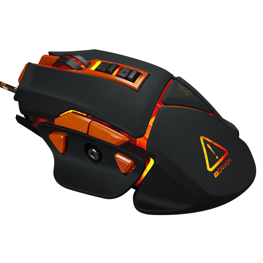 CANYON Herní myš optická HAZARD, DPI 800 až 6400, černá