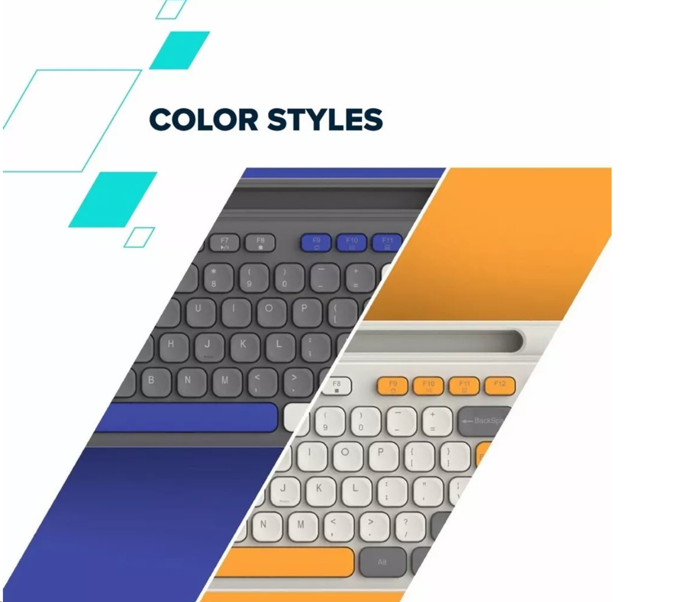 CANYON HKB-W03 bezdrátová CS klávesnice 2,4 Ghz, 105 kláves, 10 mil. stisků, šedá