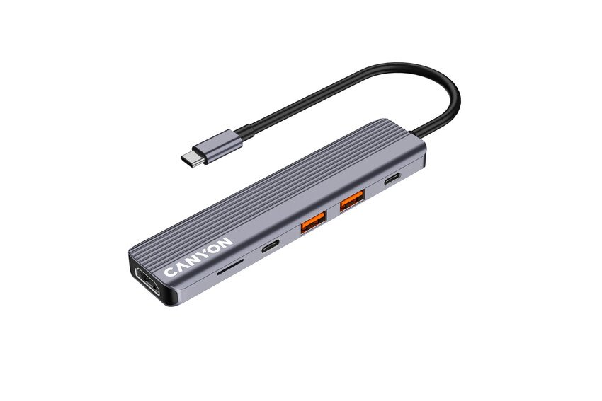 CANYON hub DS-17 6in1 4k USB-C Grey