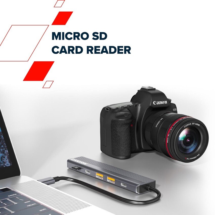 CANYON hub DS-17 6in1 4k USB-C Grey