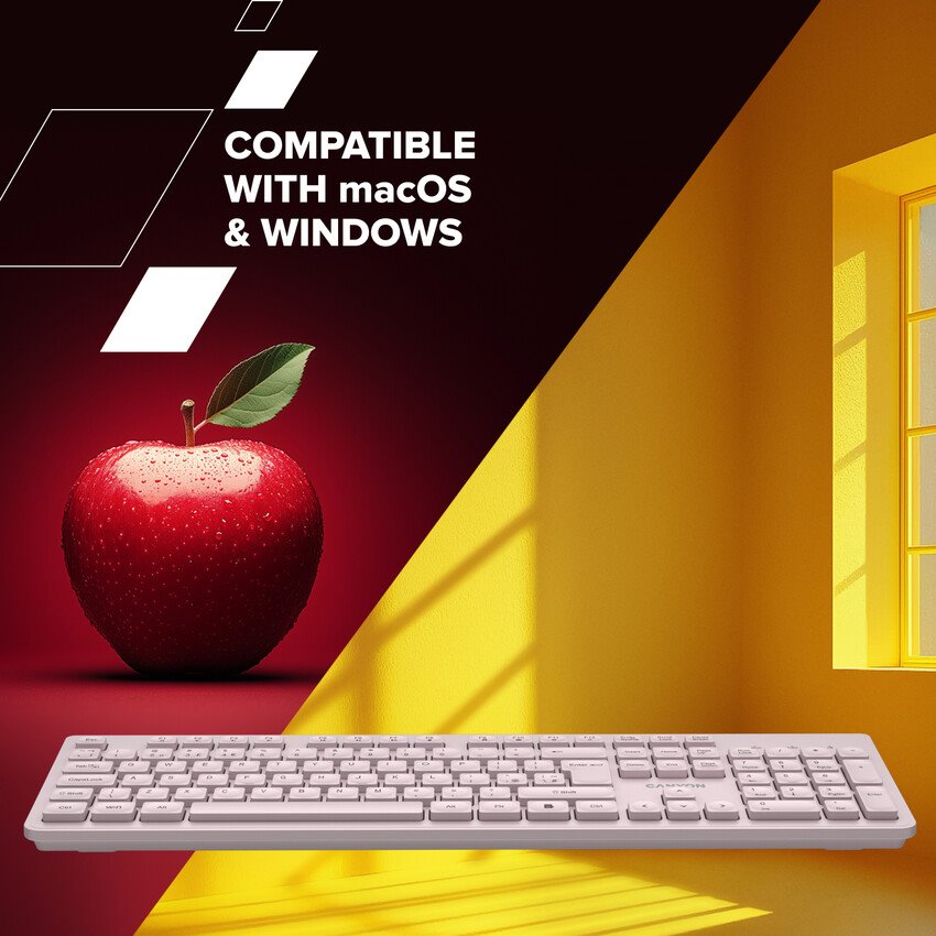 CANYON klasická USB klávesnice, omývatelná, černá