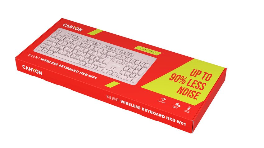 CANYON klasická USB klávesnice, omývatelná, černá