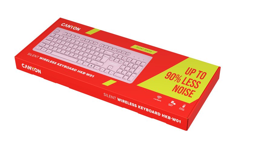 CANYON klasická USB klávesnice, omývatelná, černá