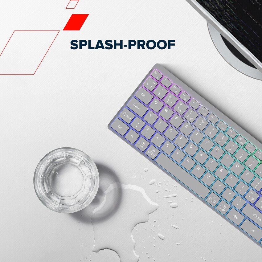 CANYON klasická USB klávesnice, omývatelná, černá