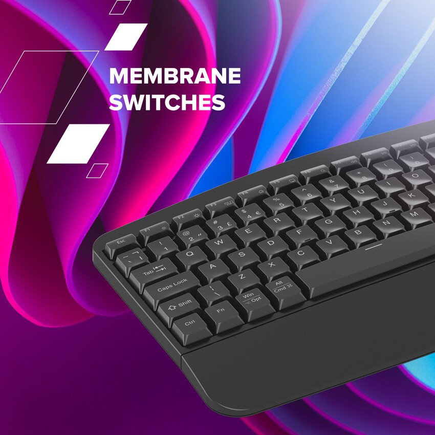 CANYON klasická USB klávesnice, omývatelná, černá