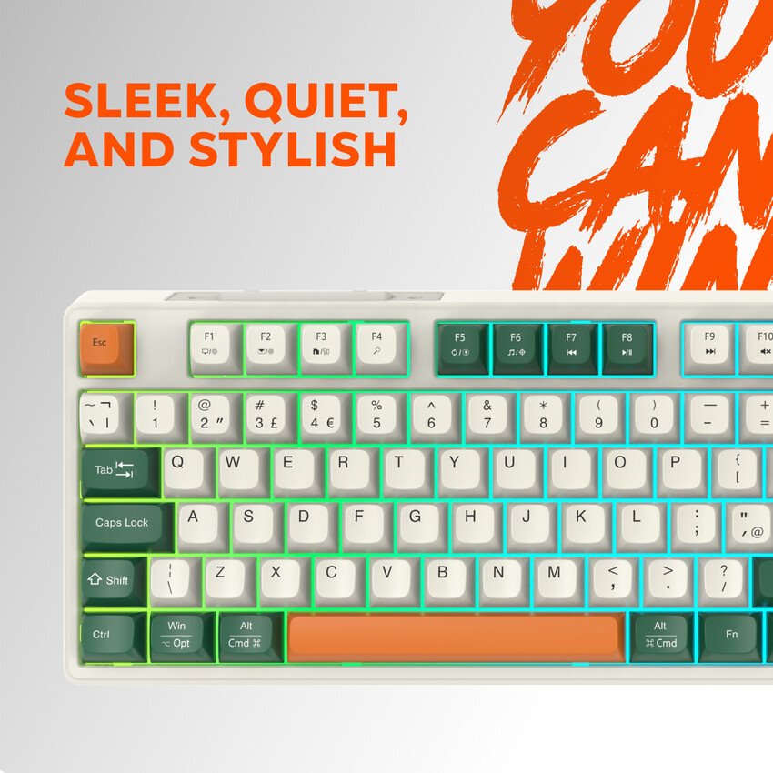 CANYON keyboard Shadder GKW-11 Mech RGB Wireless CS layout, White/Biege