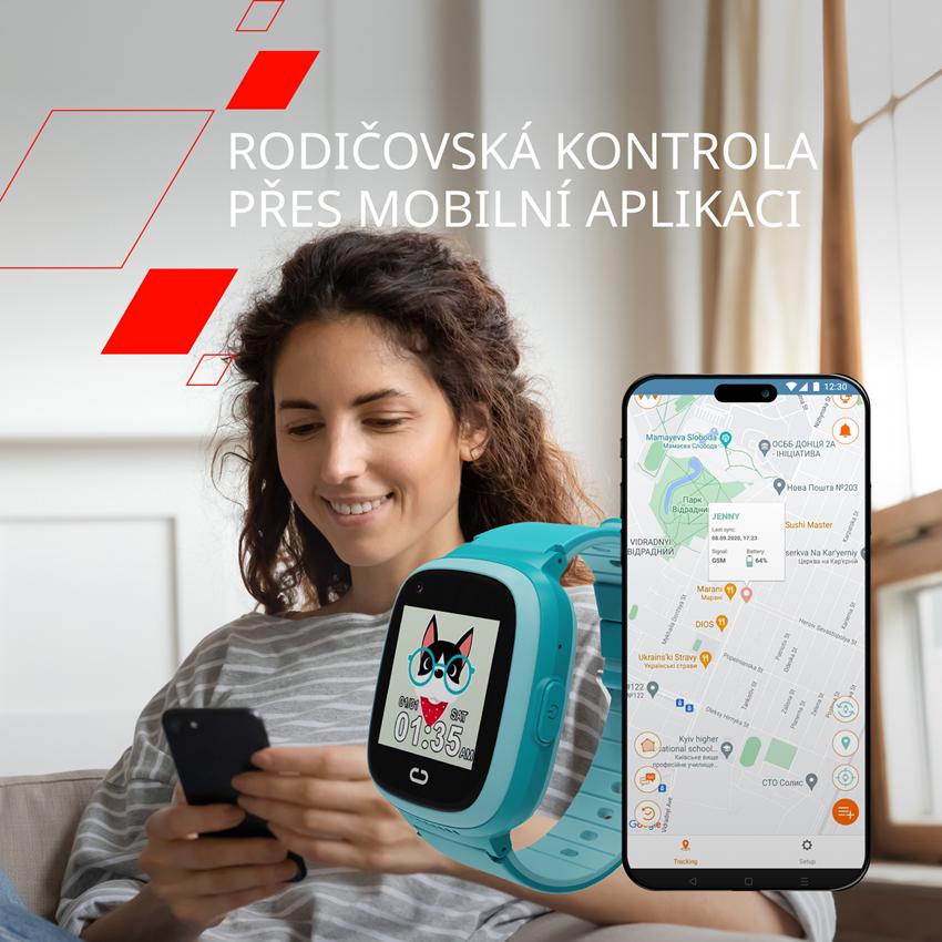 CANYON kids watch Sunny KW-48 Video 4G GPS Games&Music Blue