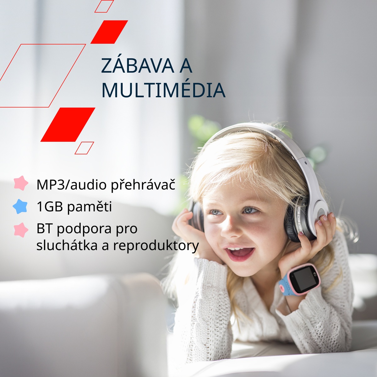 Canyon Kids Watch ZEFIR KW-49 E-SIM 4G, Pink