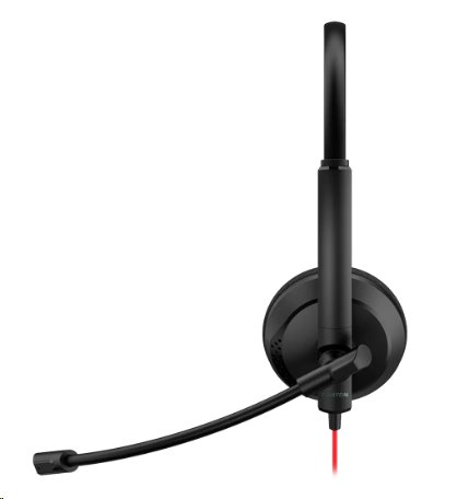 CANYON konferenční headset HS-07, tenký, kompaktní, USB zvuková karta s ovladačem pro hovory, 3.5mm jack, černý
