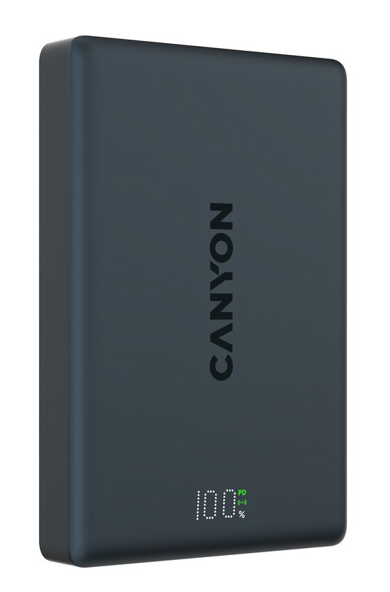 CANYON magnetic power bank OnPower 511 PD20W 10000mAh Aluminium Star Grey