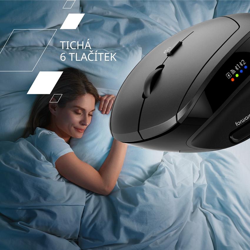 CANYON mouse MW-25 Ergonomic LED AA Dual mode Wireless Black