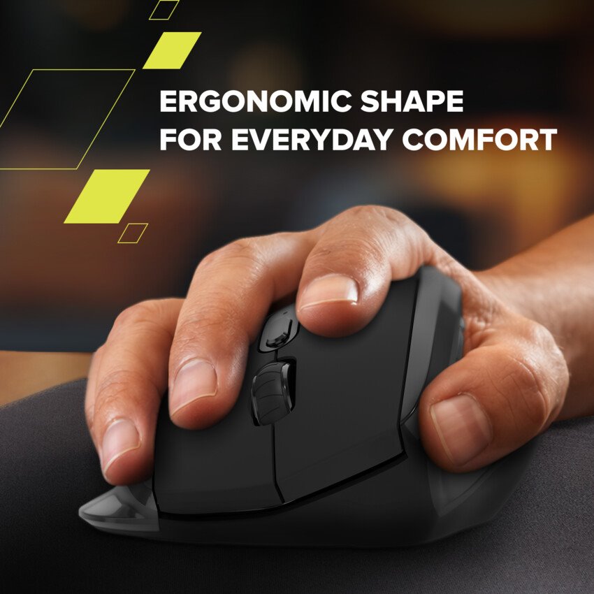 CANYON mouse OnClick 17 Ergonomic 6 buttons 1600DPI Wireless Black
