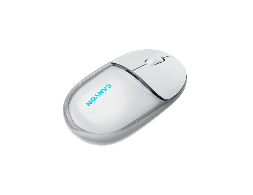CANYON mouse OnClick 24 BT/ Wireless Transparent/White