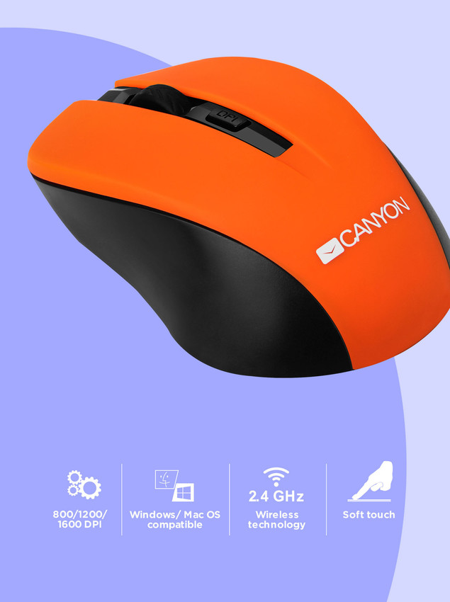 CANYON myš optická bezdrátová CMSW1
