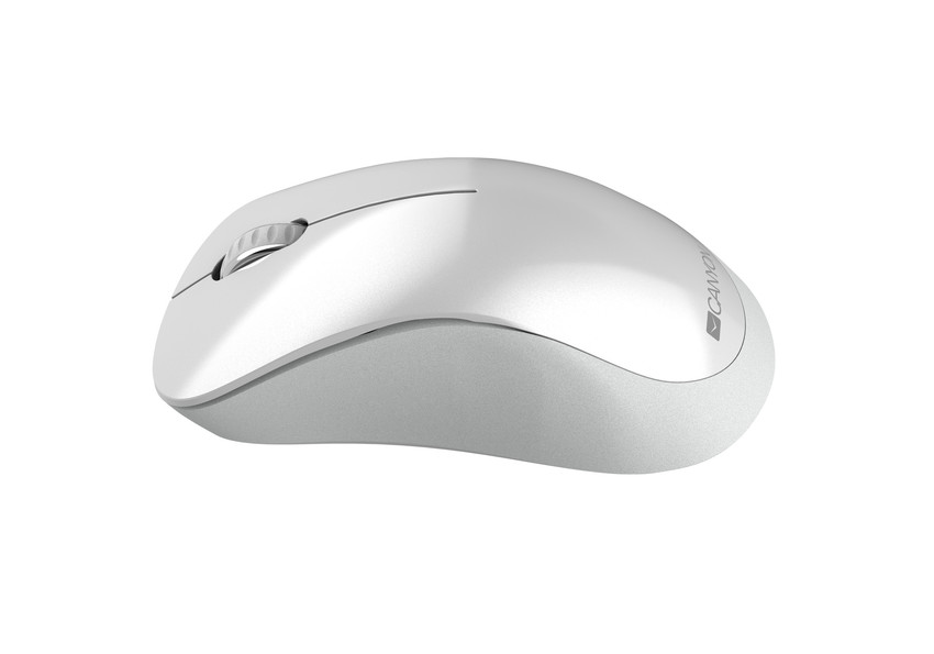 CANYON myš optická bezdrátová MW-11PW, 1200 dpi, 3 tl, USB reciever, bílá perlet