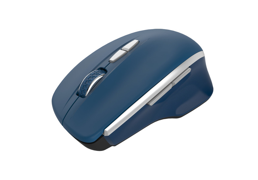 CANYON myš optická bezdrátová MW-21BL, nastavitelné rozlišení 800/1200/1600 dpi, 7 tl, USB reciever, modrá