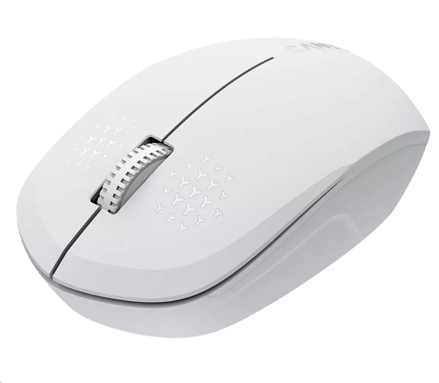 CANYON myš optická bezdrátová MW-4, 1200 dpi,3 tl., Bluetooth, AA baterie, bílá