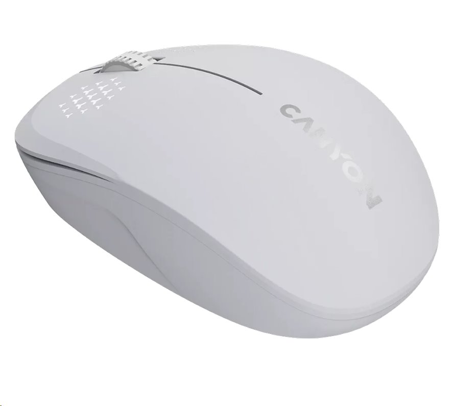 CANYON myš optická bezdrátová MW-4, 1200 dpi,3 tl., Bluetooth, AA baterie, bílá