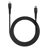 CANYON nabíjecí kabel Lightning MFI-4, USB-C Power delivery 18W, Apple certifikát, délka 1.2m, černá