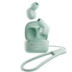 CANYON OnGO 4 Mini TWS BT sluchátka s mikrofonem, BT V5.3 JL 6983D2, pouzdro 180mAh+30mAh až 24h, zelená