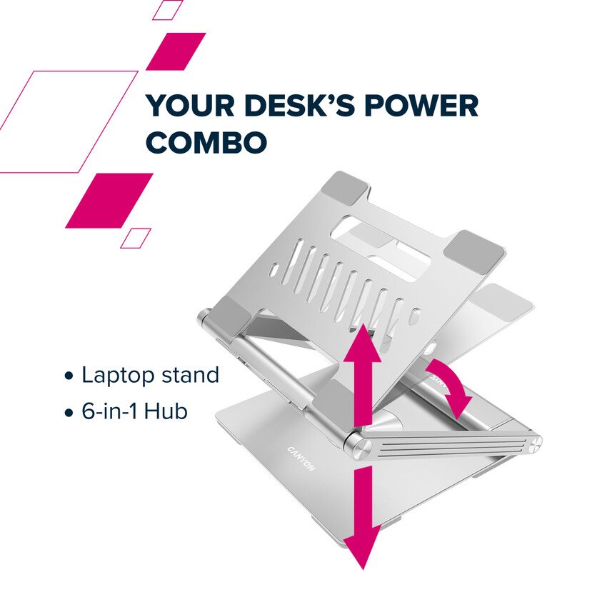 Canyon OnStand2 chladící podložka pod Laptop s USB hubem