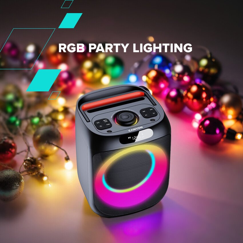 CANYON Party Speaker OnFun 6 RGB Black