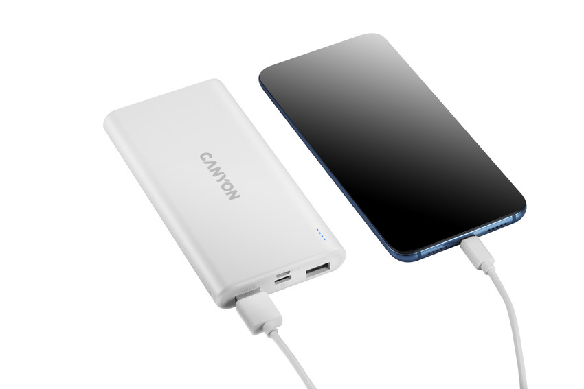 CANYON Power Bank PB-106W,10000mAh,bílá