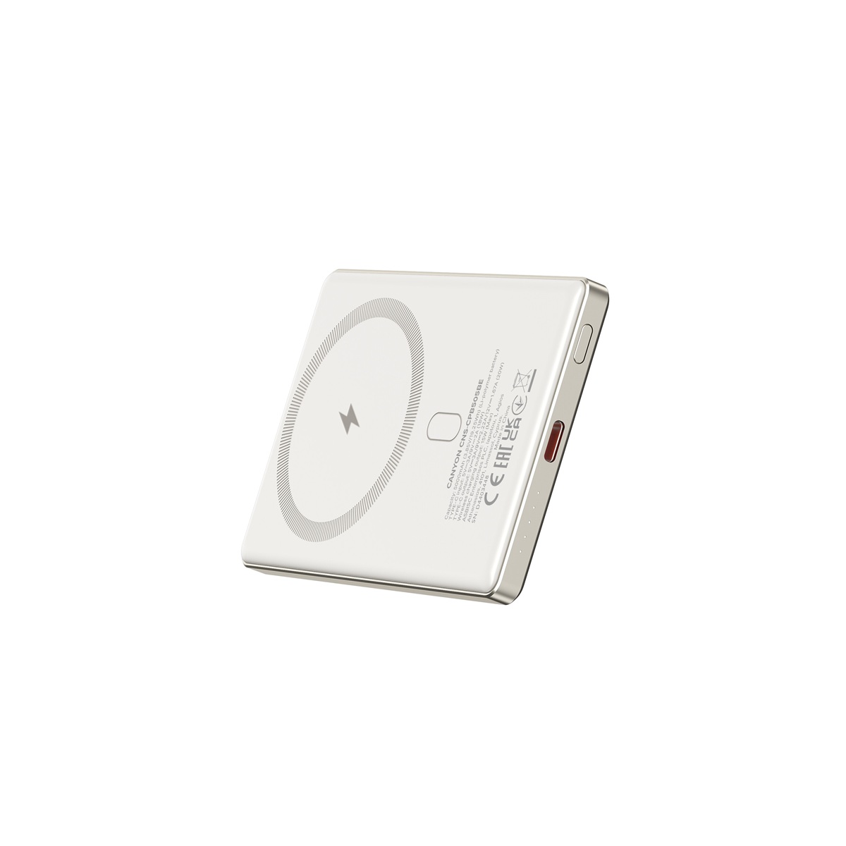 CANYON Power bank PB-505 slim Magsafe 5000 mAh PD20W, Beige