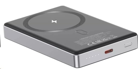 CANYON Power Bank PB-510, 10000 mAh, Magsafe wireless, 20W, Dark grey