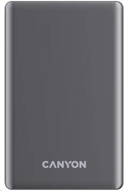 CANYON Power Bank PB-510, 10000 mAh, Magsafe wireless, 20W, Dark grey
