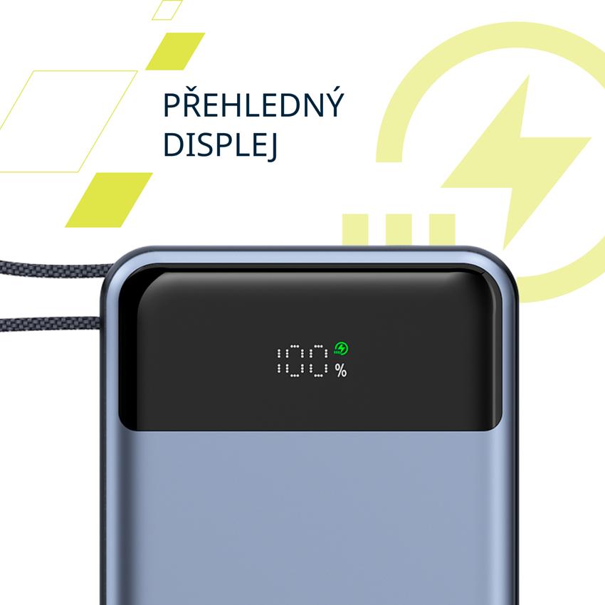 CANYON Power Bank PB-600, 20000mAh PD65W, dark grey