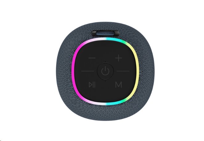 CANYON reproduktor BSP-8, RGB, BT V5.2, BLUETRUM AB5362B, 1x10W, USB-C, USB-A, microSD, AUX, šedá