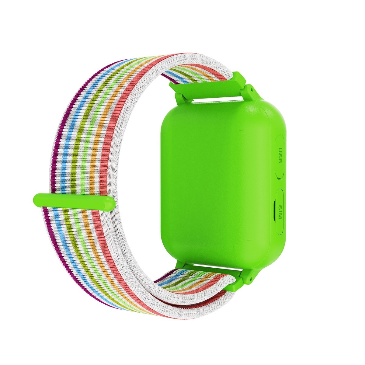 CANYON smart hodinky Alfie KW-37 GREEN, 1,69" IPS, IP66, Nano-SIM, obousměrné volání, 16 her, 512MB, MP3 Study&Game