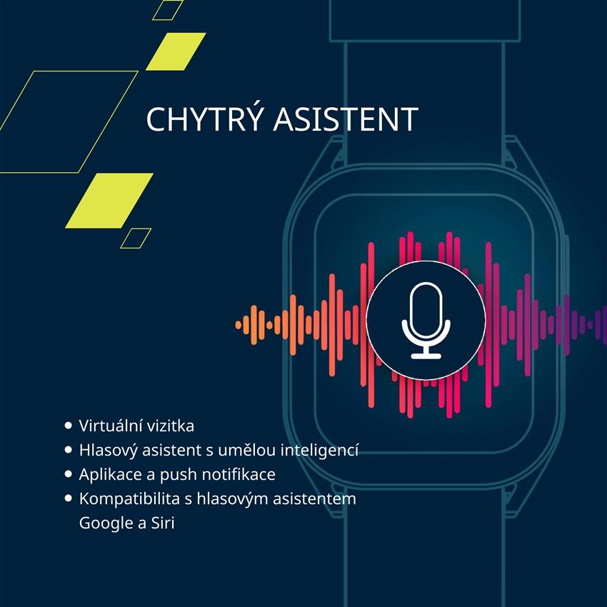 CANYON smart hodinky Chatter SW-58 GREY, 1,8" IPS, BT volání, hlasový asistent s AI, 123 sport. režimů, IP67