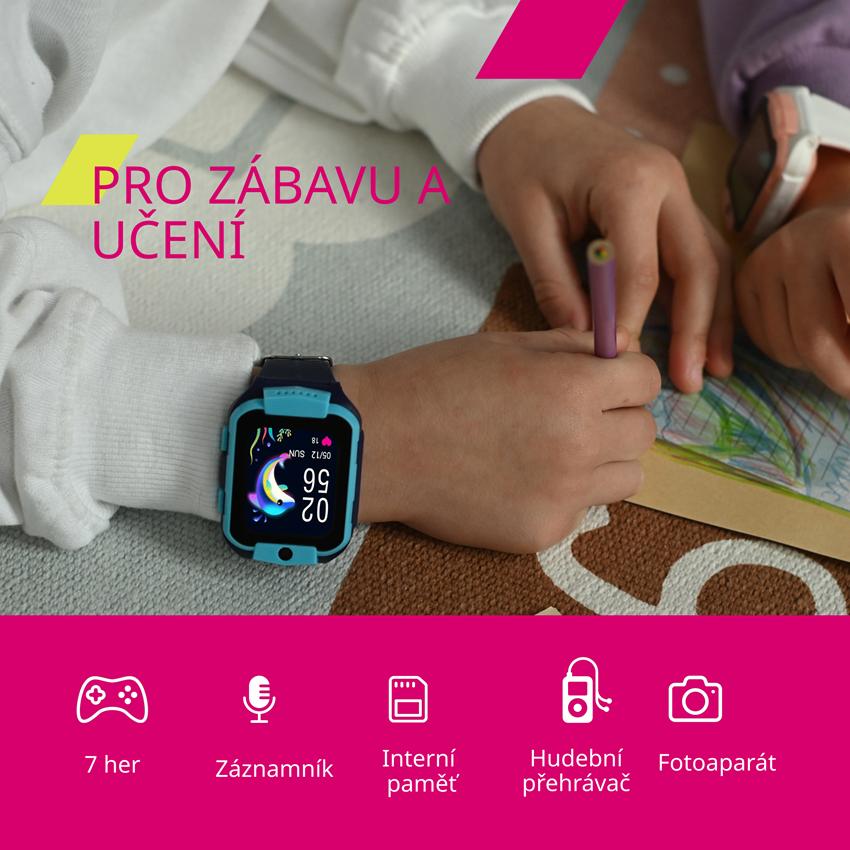 CANYON smart hodinky Cindy KW-41 YELLOW, 1,69" GSM LTE, nanoSIM, 512MB, kamera