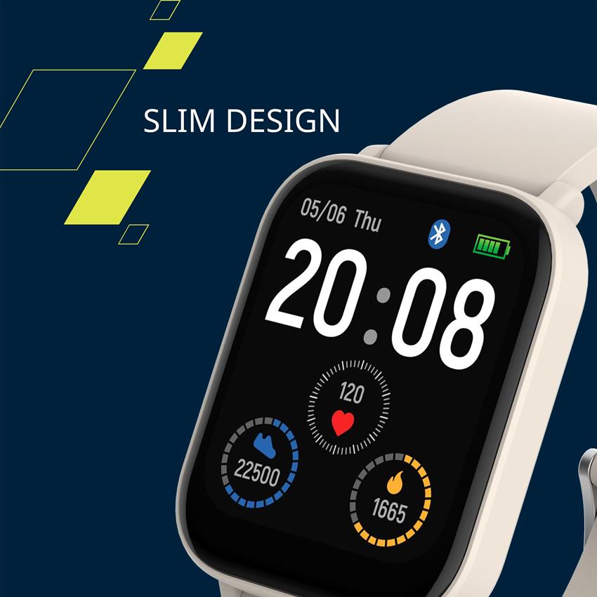 CANYON smart hodinky EASY SW-54, 1,7" IPS displej, 14 sport režimů, IP68, Android/iOS, zelené