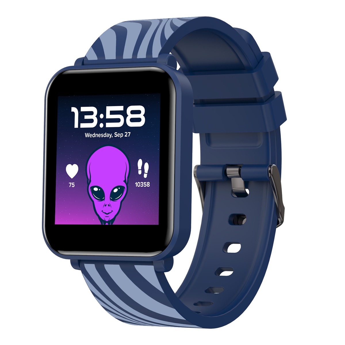 CANYON smart hodinky Joyce KW-43 BLUE, 1,54" IPS, 512MB paměť, IP67, 25 sport.režimů, 3 hry, MUSIC