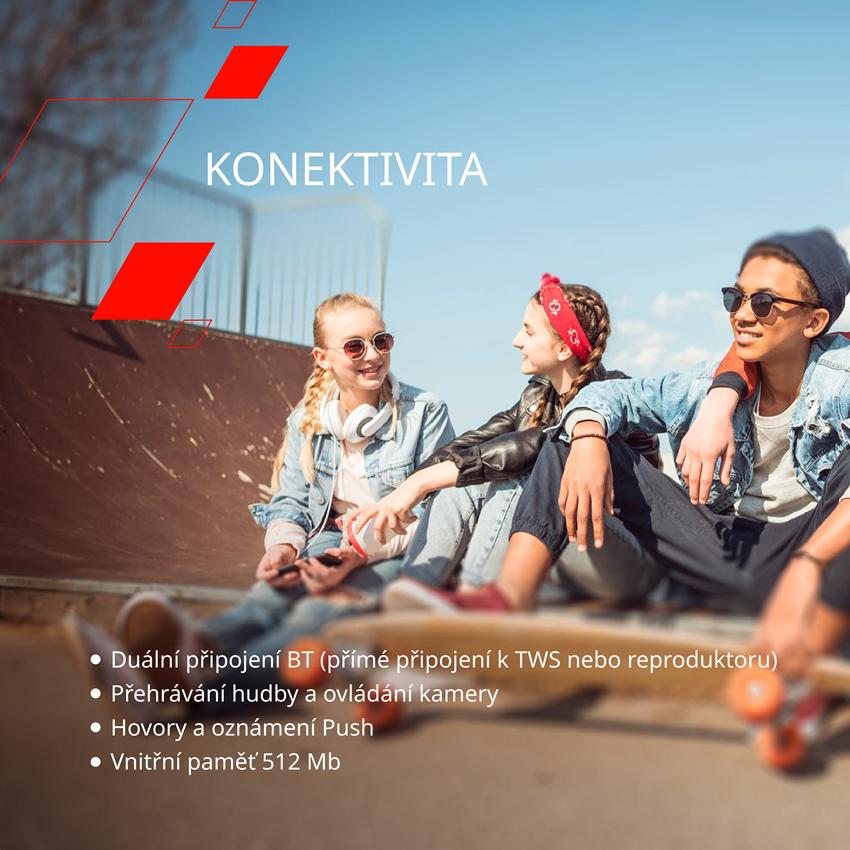 CANYON smart hodinky Joyce KW-43 GREEN, 1,54" IPS, 512MB paměť, IP67, 25 sport.režimů, 3 hry, MUSIC