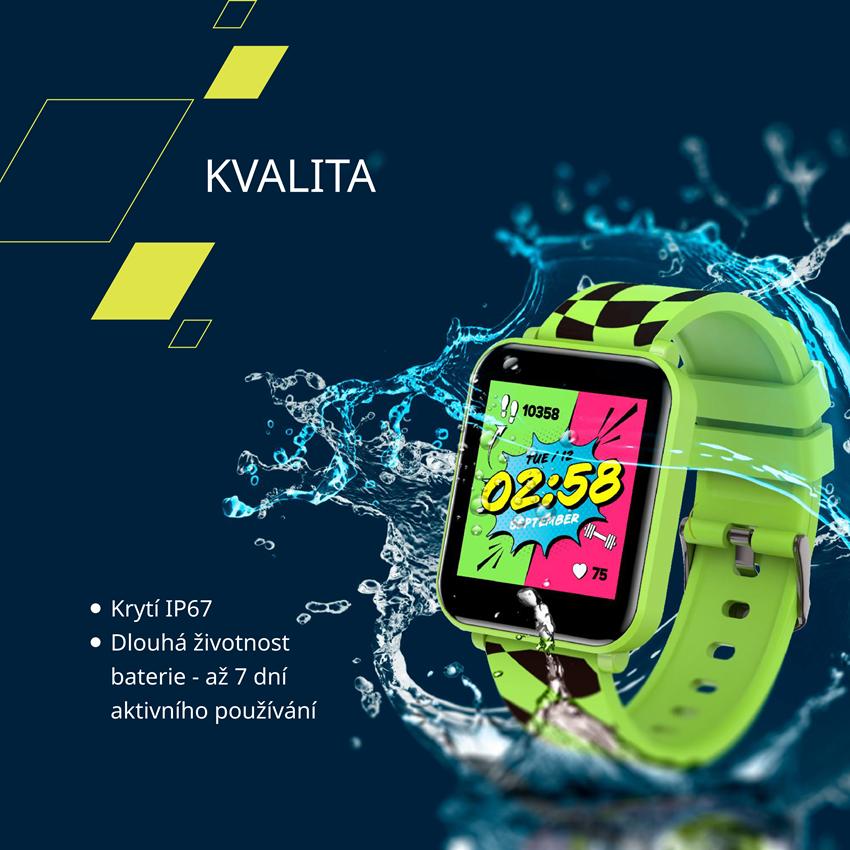 CANYON smart hodinky Joyce KW-43 WHITE, 1,54" IPS, 512MB paměť, IP67, 25 sport.režimů, 3 hry, MUSIC