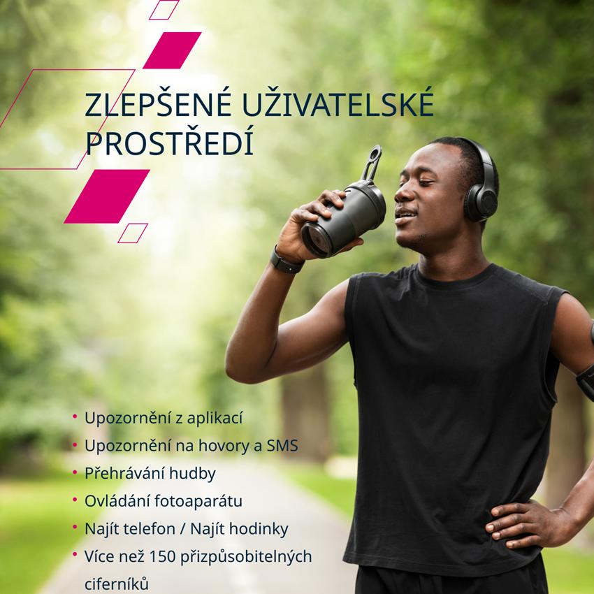 CANYON smart hodinky Maverick SW-83 Black, 1,32" IPS displej, GPS, 128 multi-sport, IP68, Android/iOS