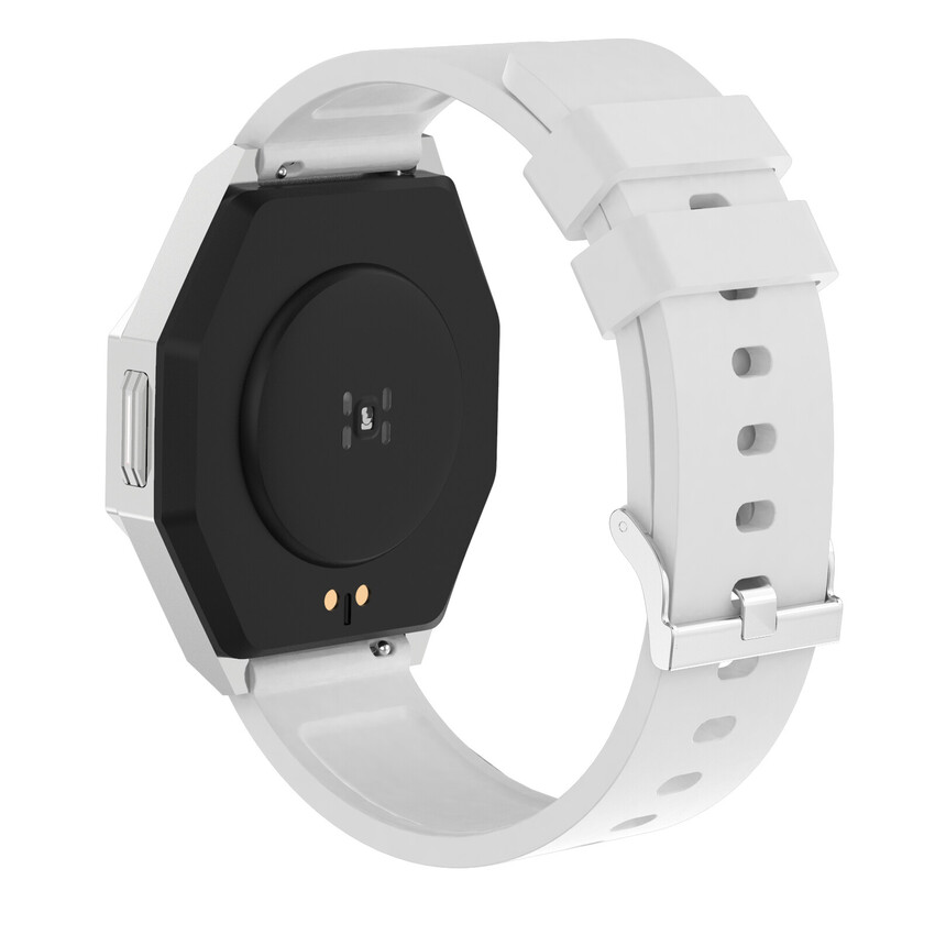 CANYON smart hodinky Otto SW-86, 1,3" LTPS, SpO2, HR, krevní tlak, 25 multi-sport, silver