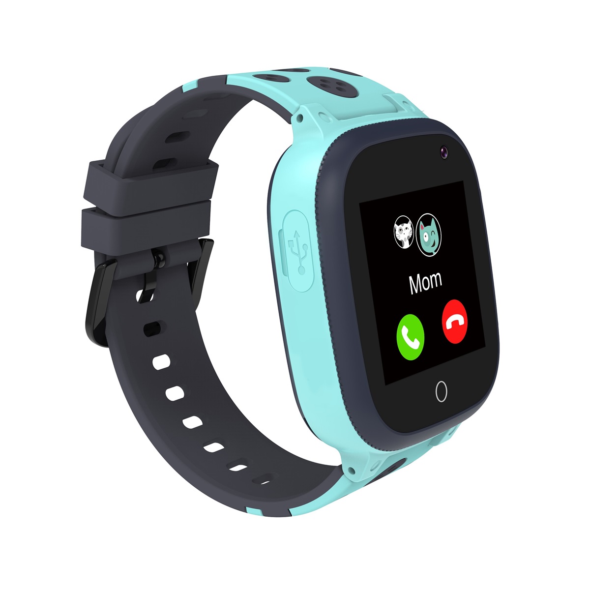 CANYON smart hodinky Sandy KW-34 BLUE/GREY,1.44", Nano SIM, SOS tlačítko, GPS+LBS, kamera, volání, perimetr