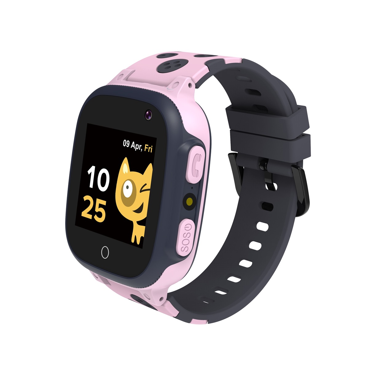 CANYON smart hodinky Sandy KW-34 PINK/GREY,1.44", Nano SIM, SOS tlačítko, GPS+LBS, kamera, volání, perimetr