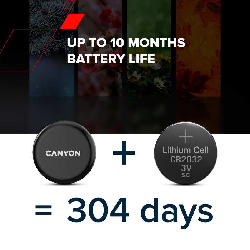 CANYON smart tag ONTAG 1 iOS 4 ks Sada, Black