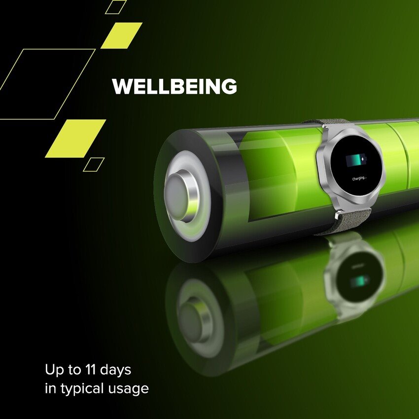 CANYON Smart Watch Hexagon 88 BT-CALL Black