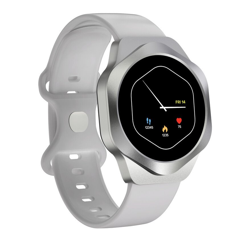 CANYON Smart Watch Hexagon 88 BT-CALL Silver