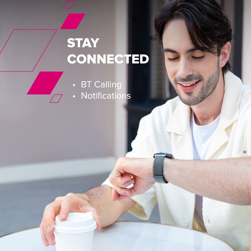 CANYON Smart Watch Hexagon 88 BT-CALL Silver