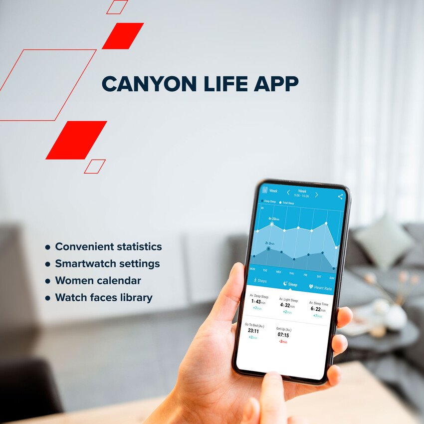 CANYON smart watch Jacky SW-69 White Blue