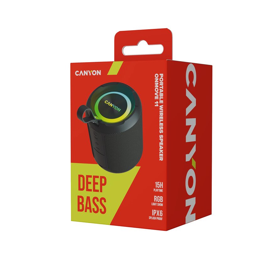 CANYON speaker OnMove 11 IPX6 TWS 20W EQ RGB Black